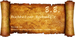 Buchholzer Bodomér névjegykártya